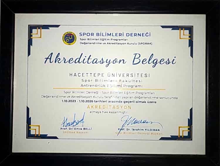 Antrenörlük E�itimi Akreditasyon